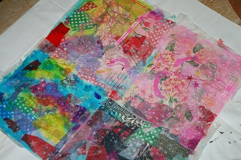 Fabric Journals, Making Paper, Make Paper, Glue Crafts, Japanese Paper, Fabric Paper, How To Make Paper, Book Making, Craft Tutorials