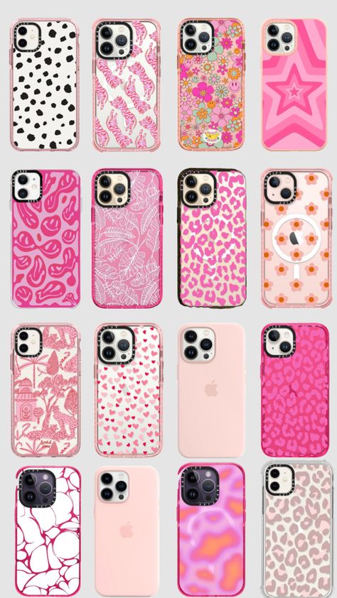 Pink phone case ideas!! Preppy Iphone Case, Phone Case Ideas, Preppy Phone Case, Pink Phone Case, Iphone Case Collection, Preppy Girls, Cute Birthday Ideas, Pink Phone, Case Ideas