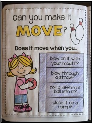 You'll be moving & grooving with these FUN and engaging Force and Motion activities that are geared for kids in Kindergarten and First Grade! Force And Motion Activities, Force Activities, Motion Activities, 1st Grade Science, First Grade Science, Interactive Science Notebook, Force And Motion, Creative Curriculum, Movement Activities