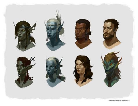 ArtStation - Faces of Amalur Kingdoms Of Amalur Reckoning, Designing Characters, Kingdoms Of Amalur, Train Insane Or Remain The Same, Fantasy Races, Fantasy Concept Art, Face Design, Art Block, Conceptual Art