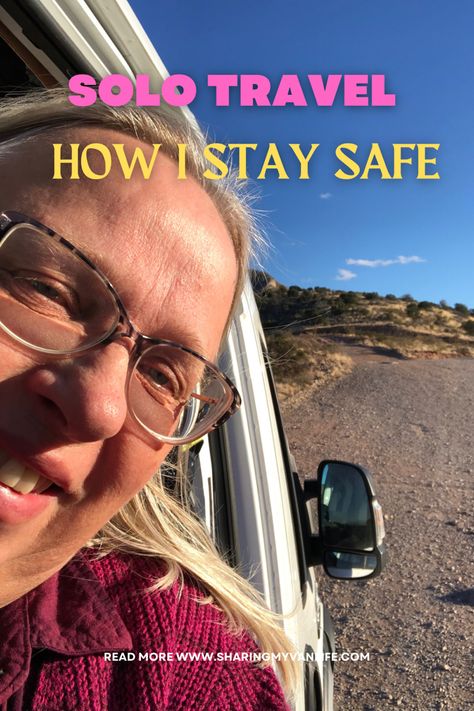 Women looking at camera while leaning outside of her Van sliding door. Travel Safety Tips For Women, Road Trip Car Safety, Van Life Safety, Solo Road Trip Woman, Van Life Reality, Truck Stop, Rest Stop, Travel Van, Camping Area