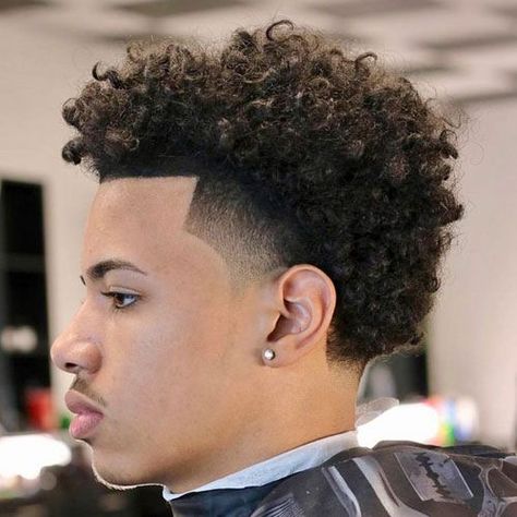 Low Taper Fade + Messy Afro Black Boy Hairstyles, Black Haircut Styles, Taper Fade Curly Hair, Black Boys Haircuts, Curly Hair Fade, Taper Fade Haircut, Black Men Haircuts, Black Men Hairstyles, Boys With Curly Hair