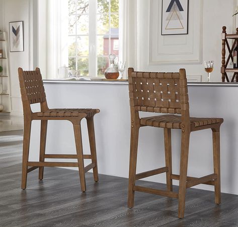 Wooden Barstools, Island Bar Stools, Woven Bar Stools, Counter Stools With Backs, Bar Stools Kitchen Island, Kitchen Island Bar, Wooden Bar Stools, Leather Counter Stools, Bar Stools With Backs