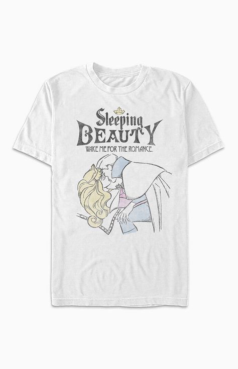 Disney Apparel, T Shirts White, Disney Sleeping Beauty, Mirror On The Wall, Magic Mirror, Disney Tees, Wake Me, Disney Shirt, Disney Trip