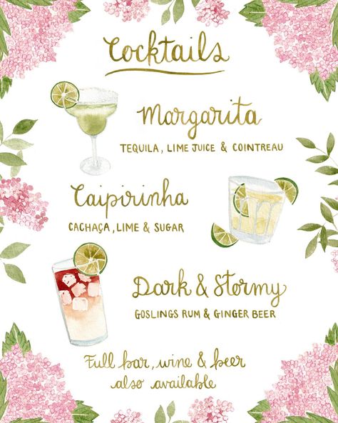 Custom Bar Signs, Signature Cocktail Sign, Drinks Bar, Most Beautiful Wedding, Signature Cocktails, Custom Cocktails, Custom Wedding Stationery, Custom Wedding Signs, Tequila Cocktails