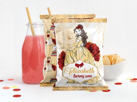 Beauty and the beast chip bag label, beauty and the beast chip bag label template, belle chip bag label, belle chip bag label template 0014 Beauty And The Beast Chip, Beauty And The Beast Party, Bag Label, Baby 1st Birthday, Baby Bundles, Chip Bags, Some Text, Label Templates, Types Of Printer