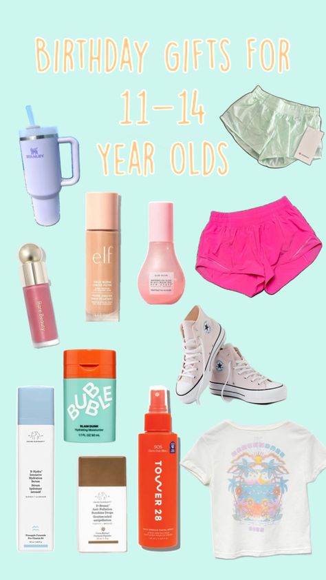 Follow me for more like this Birthday Gifts For 11 Year Girl, Pretty Gifts, Happy 11th Birthday, Dream Birthday, Bday List, Birthday Basket, Adoption Party, Cute Birthday Ideas, Xmas Wishes