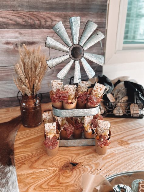 Two Wild West Birthday Party, Rodeo Party Food, 1st Rodeo Birthday Party Boy, Wild West Birthday Party, Cowhide Boots, Wild West Birthday, 1st Rodeo, Rodeo Birthday Parties, Kids' Party Food