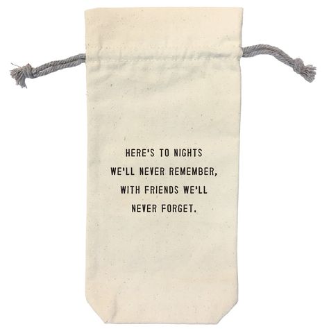 These wine bags make the perfect gift for friends and family! Each one holds a regular size bottle of wine and features an inspirational or funny quote. Wine Bag Sayings, Cricut Bags, Bag Sayings, Kitchen Sayings, Canvas Wine Bag, Wine Gift Bags, Sugarboo Designs, Wine Bottle Gift Bag, Clark Griswold