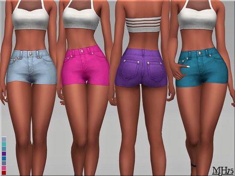 - Some cute high waist shorts for a cool fashion look! Dress them up with heels or go for comfort with your fave pumps or uggs! Found in TSR Category 'Sims 4 Female Everyday' Sims 4 Cc Clothes Female, Sims 4 Maxis Match, High Waist Jean Shorts, Sims 4 Cc Makeup, Sims 4 Cc Skin, Sims 4 Teen, The Sims 4 Download, Sims 4 Update, Low Rise Shorts