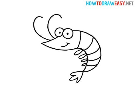 How to Draw a Shrimp #Shrimp #Shrimps #ShrimpDrawing #DrawingArt #EasyDrawing #StepbyStepDrawing #ShrimpDrawing #ShrimpStepbyStepDrawing #StepbyStep #DrawingTutorials #DrawingGuides #ArtWork #Art #EasyDrawingArt #DrawingsforKids #DrawingforKids #TutorialforKids Shrimp Cartoon, Biology Drawing, Elementary Drawing, Tumblr Drawings, Easy Drawings For Kids, Simple Pictures, Easy Doodles Drawings, Drawing Tutorials, Simple Doodles