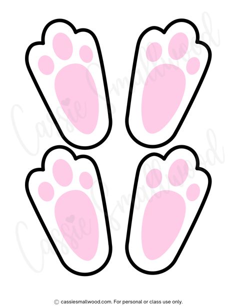 cute bunny feet free printable pdf Bunny Feet Template Printable, Easter Bunny Tracks, Easter Tags Free Printable, Footprint Stencil, Bunny Footprint, Easter Bunny Footprints, Easter Bunny Template, Morning Ideas, Bunny Ideas