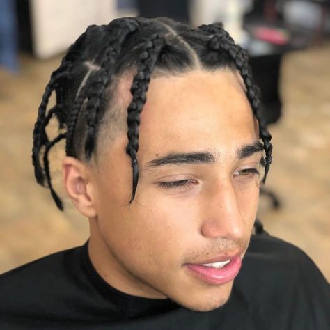 Cute Summer Braids, Ways To Wear Box Braids, Box Braids For Men, Mexican Braids, High Top Haircut, Spanish Hairstyles, Box Braids Men, Hispanic Hair, Red Braids