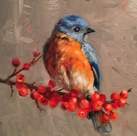 Bird Painting Acrylic, Beginner Painting, Bird Drawings, Watercolor Bird, Pastel Art, Painting Art Projects, Birds Painting, Fine Art Gallery, Original Fine Art