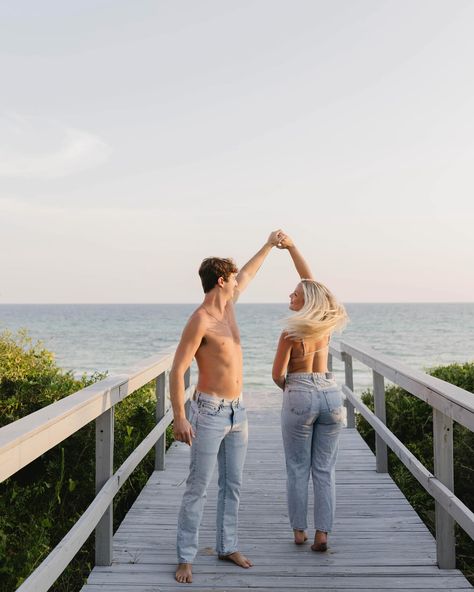 Just some cuties on a boardwalk🌞🌴 ~ Love yall so much!! #30aphotographer #destinphotographer #gulfshoresphotographer #weddingphotography #engaged #proposal Boardwalk Photoshoot, Gulf Shores, Wedding Photography, Photographer, Photography