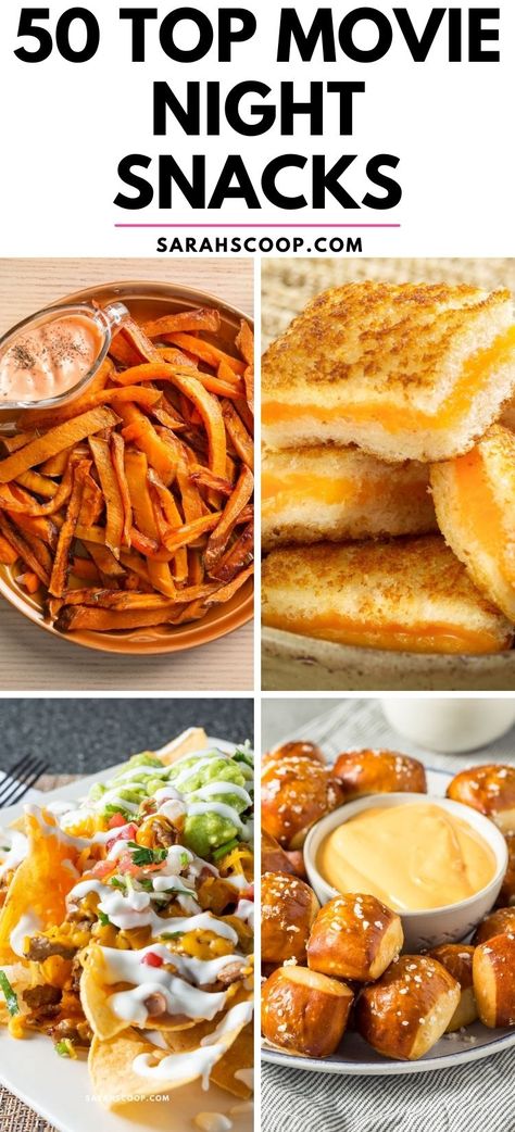 Get ready for the ultimate movie night with these 50 delicious snack ideas! Perfect for making your next movie marathon unforgettable. #MovieNight #SnackIdeas #FoodLovers October Movie Night Snacks, Halloween Movies Night Snacks, Netflix Food Snacks, Movie Night Ideas For Adults, Savory Movie Snacks, Movie Night Snack Ideas For Adults, Movie Night Supper Ideas, Movie Night Food Ideas For Kids, Movie Food Ideas Snacks