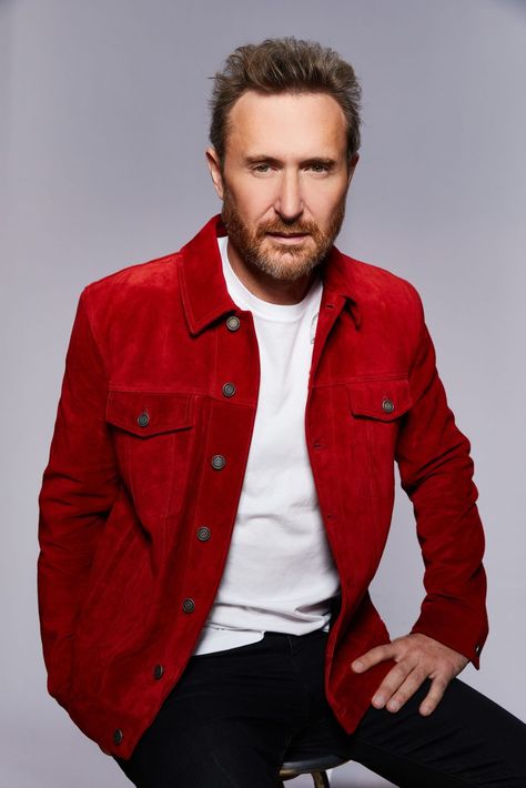 100 Heads, Music Journal, David Guetta, Michael Buble, Dj Music, Photo To Video, Photoshoot Ideas, Red Leather Jacket, Dj