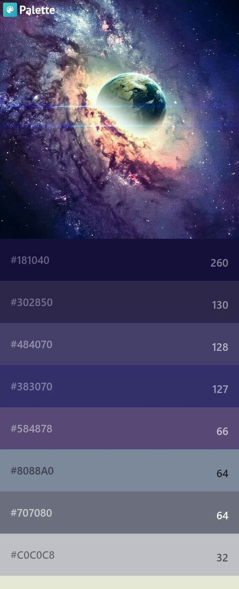 Galaxy Color palette Space Color Pallet, Space Aesthetic Color Palette, Cosmos Color Palette, Astronomy Color Palette, Galaxy Colour Palette, Outer Space Color Palette, Spacecore Color Palette, Color Palette Space Theme, Galaxy Pallete