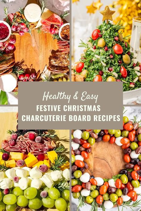 20 Festive Christmas Charcuterie Board Ideas & Recipes via Christmas Charcuterie Board Party Ideas, Festive Charcuterie Board Ideas, Bring Your Own Board Party Christmas, Christmas Sharing Board, Christmas Charcuterie Boards Ideas, Nut Charcuterie Board, Charcuterie Board Themes Christmas, Holiday Charcuterie Board Ideas Christmas, Healthy Christmas Charcuterie Board