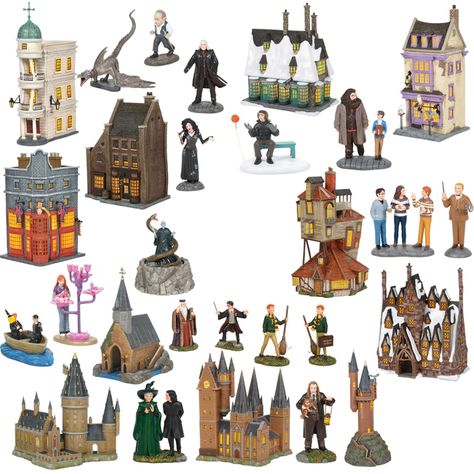 Snape Mcgonagall, Professor Slughorn, Harry Potter Village, Borgin And Burkes, Hogwarts Great Hall, Harry Potter Miniatures, Three Broomsticks, Harry Potter Items, Hogwarts Letter