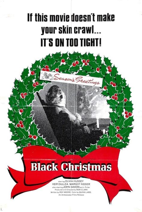 Black Christmas (1974) Black Christmas Movie, Black Christmas Movies, Black Christmas 1974, Poster Natal, Christmas Horror Movies, Alamo Drafthouse, Olivia Hussey, Christmas Horror, Mini Movie