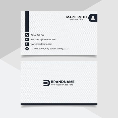 Black and White Business Card Design, Law Firm Legal Style Visiting Card Template White Business Card Design, Fun Business Card Design, Business Card Design Black, Business Card Design Minimal, Visiting Card Templates, Restaurant Business Cards, Name Card Design, Visiting Card Design, White Business Card