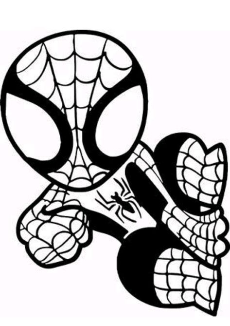 Spiderman Svg Free, Silhouette Cameo Projects Beginner, Spiderman Noir, Spiderman Svg, Chibi Marvel, Spiderman Face, Spiderman Coloring, All Crafts, Spiderman Drawing