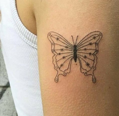 Funky Butterfly Tattoo, Patch Work Filler Tattoos, Leg Tattoo Placements, Smiley Face Tattoo, Aesthetic Tattoo Ideas, Unique Tattoo Ideas, 20 Aesthetic, Birthday Tattoo, Funky Tattoos