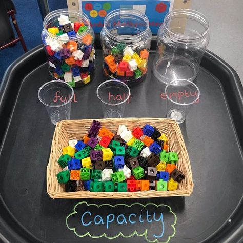 Whatever Next Eyfs Activities Ideas, Eyfs Capacity, Capacity Activities, Foundation Maths, Tuff Tray Ideas Toddlers, Robot Activity, Year 1 Classroom, Sensory Activities For Preschoolers, Reception Class