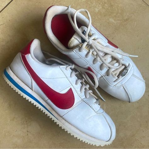 Nike Cortez Red/White/Blue Nike Cortez Red, Nike Cortez Blue, White Cortez, Nike Cortez Outfit, 2024 Vision, Blue And Orange, Nike Cortez, Red White Blue, Red Blue