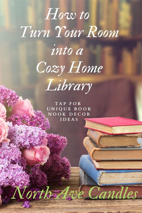 Take A Book Leave A Book Ideas, Unique Library Ideas, Library Room Decoration Ideas, Bedroom Turned Library, Cottagecore Home Library, Small Library Room Ideas Cozy, How To Make A Library In Your Home, Ladies Sitting Room Ideas, Small Bedroom Library Ideas