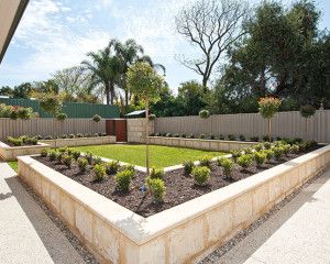 reconstituted-plain-limestone-with-bullnose-capping Limestone Walls Landscape, Limestone Retaining Wall, Limestone Garden, Brick Rendering, Concrete Footings, Limestone Wall, Tropical Gardens, Landscape Construction, Retaining Walls