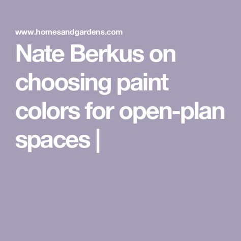 Nate Berkus on choosing paint colors for open-plan spaces | Painting Open Floor Plan Color Schemes, Paint Color For Open Floor Plan, Paint Colors Open Floor Plan, Painting Open Floor Plan, Open Floor Plan Paint Colors, Open Concept Paint Colors, Open Floor Plan Kitchen, Choosing Paint Colours, Choosing Paint