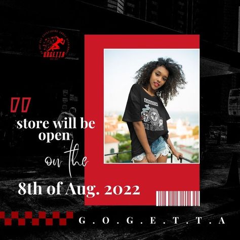 Your favorite store will be open on the 8th of Aug. 2022. And we always love to see you, so please enjoy our services again! . . #gogettastreetwear #streetwear #streetfashion #clothing #tshirt #shoes #hoodies #street #brand #accessories Store Opening Poster, Brand Accessories, Store Opening, Our Services, See You, Street Style, Street Wear, Movie Posters, T Shirt