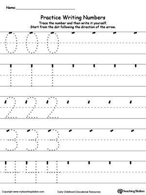 Practice Writing Numbers 0-4: Teach your preschooler and kindergarten how to write numbers and give them plenty of practice with these tracing worksheets. Number Writing Worksheets, Practice Writing Numbers, Kindergarten Numbers, Number Writing Practice, Tracing Numbers, Practice Tracing, Numbers Worksheet, Numbers Worksheets, Numbers Printable