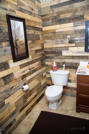 Rustic Powder Room Ideas, Modern Bathroom Remodel Ideas, Vintage Bathroom Remodel, Farmhouse Powder Room, Rustic Powder Room, Powder Room Design Ideas, Pallet Bathroom, Half Bathroom Remodel, Simple Bathroom Remodel