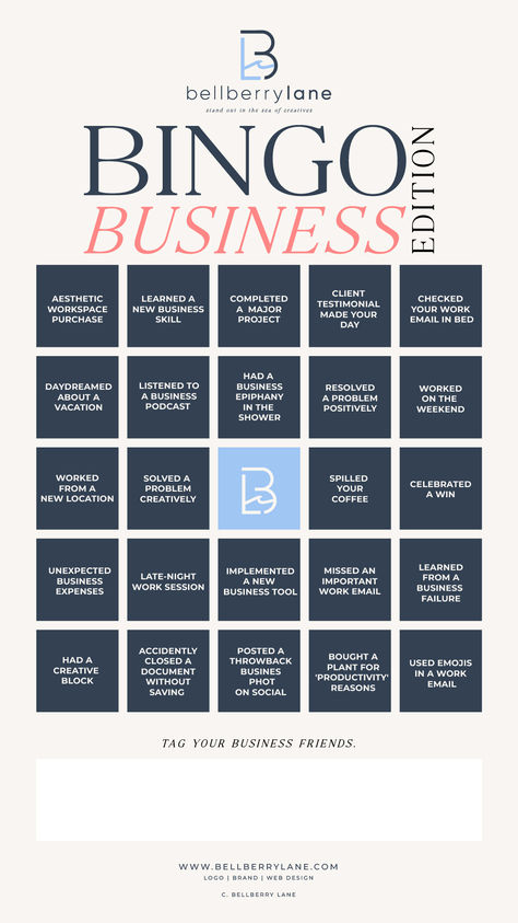 business owner bingo - a fun way to start the week Business Networking Ideas, Bingo Ideas, Bingo Challenge, Chamber Events, Bingo Sheets, Instagram Design Creative, Cowboy Coffee, Instagram Questions, Corner Ideas