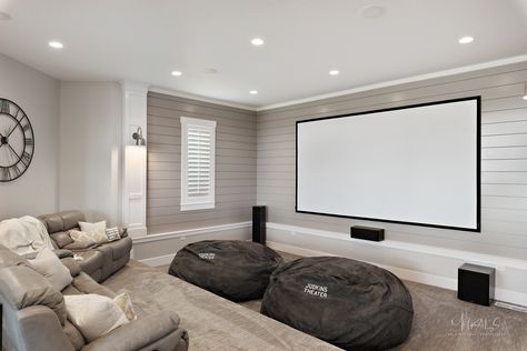 Movie Theater Room  Parade of Homes 2018  House #20 Movie Theater Ideas, Basement Movie Theater, Home Movie Theater, Basement Movie Room, Movie Theater Rooms, Home Theater Room Design, Theater Room Design, Basement Inspiration, Home Cinema Room