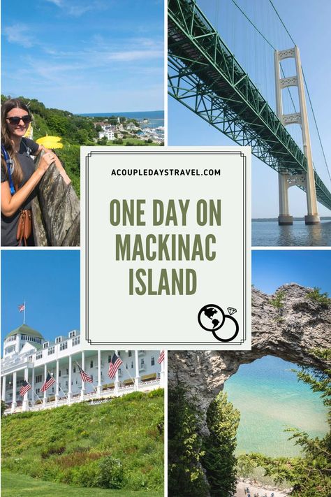 Mackinac Island is one of the best vacation destinations in Michigan and is a great Michigan day trip. See the best of the island with this one day Mackinac Island itinerary that fits all of the best things to do on Mackinac Island into one day. #travel #Michigan Macinak Island Michigan, Michigan Day Trips, Travel Michigan, Mackinac Island Michigan, Upper Peninsula Michigan, Best Vacation Destinations, Michigan Travel, Mackinac Island, Blast From The Past