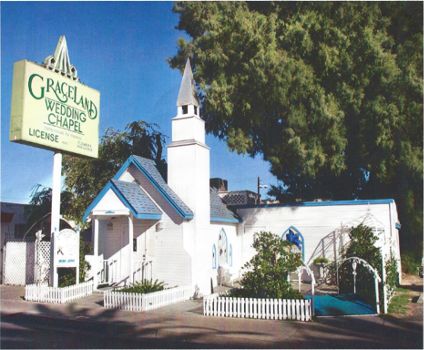 History of Graceland Wedding Chapel - Las Vegas, Nevada Quaint Wedding Venues, Graceland Chapel, Graceland Wedding Chapel, Las Vegas Wedding Venues, Graceland Wedding, Vegas Wedding Venues, Gretna Green Wedding, Renewal Of Vows, Las Vegas Wedding Venue