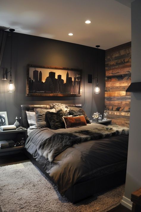 Unique Bedroom Design -Bedroom Interior Design -Elegant Bedroom Cupboard Designs Modern Guy Bedroom, Mens Decor Apartment, Chocolate Bedroom Ideas, Beige And Brown Bedroom Ideas, Bedroom Decor Beige, Adult Male Bedroom Ideas, Beige Walls Bedroom, Chocolate Bedroom, Design A Bedroom