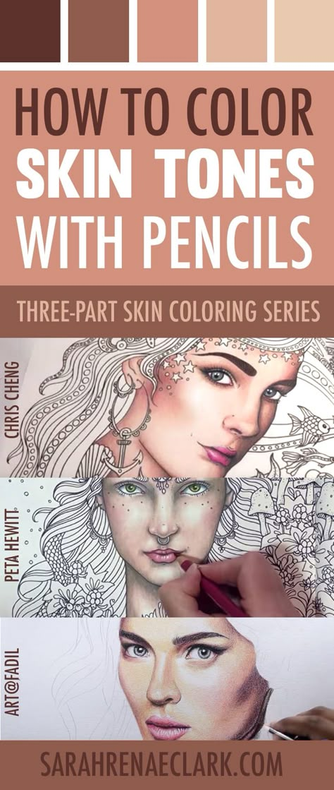 Sarah Renae Clark, Skin Coloring, Portrait Au Crayon, Blending Techniques, Drawing Realistic, Pencil Portraits, Colored Pencil Tutorial, Pencil Drawing Tutorials, Drawing Hands