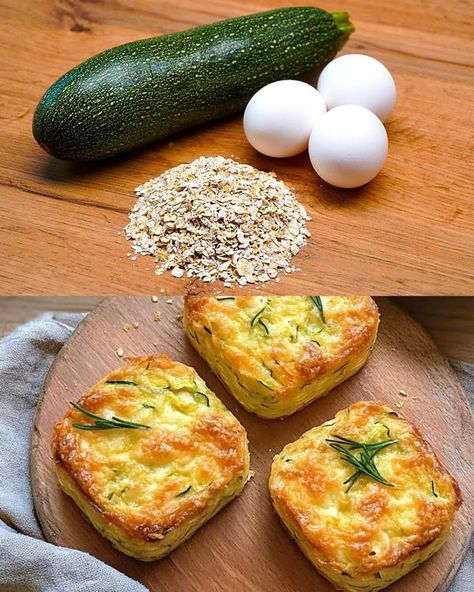 Leftover Zucchini Recipes, Zucchini Cottage Cheese Recipes, Zucchini Oatmeal, Zucchini Cheese, Cheese Bake, Cottage Cheese Recipes, Oat Cakes, Baked Vegetables, Oatmeal Breakfast