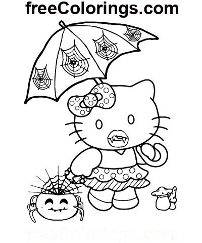 Vampire Hello Kitty Halloween – Free Printable Coloring Pages Vampire Hello Kitty, Hello Kitty Costume, Hello Kitty Colouring Pages, Halloween Printables Free, Love Coloring Pages, Kitty Coloring, Halloween Coloring Book, Hello Kitty Coloring, Frankenstein Halloween