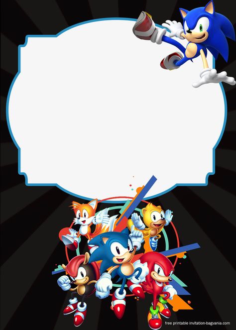 Awesome FREE Sonic the Hedgehog Invitation Templates #free #freeinvitation2019 #birthday #disney #invitations #invitationtemplates Sonic The Hedgehog Invitation Template, Sonic Invitation Template Free, Sonic Card Birthday, Sonic Birthday Invitations, Sonic The Hedgehog Invitations, Sonic Birthday Invitations Free Template, Sonic Birthday Party, Sonic The Hedgehog Birthday Party, Sonic The Hedgehog Cake