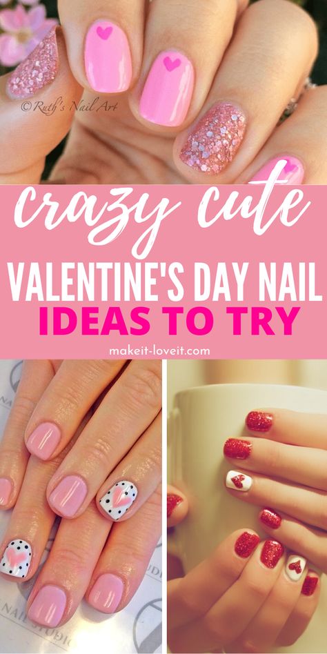 Valentines Nail Art Designs, Houses Modern, Vday Nails, For Girlfriend, Decorations Bedroom, Valentine Nail Art, February Nails, Valentine Nails, Nail Designs Valentines