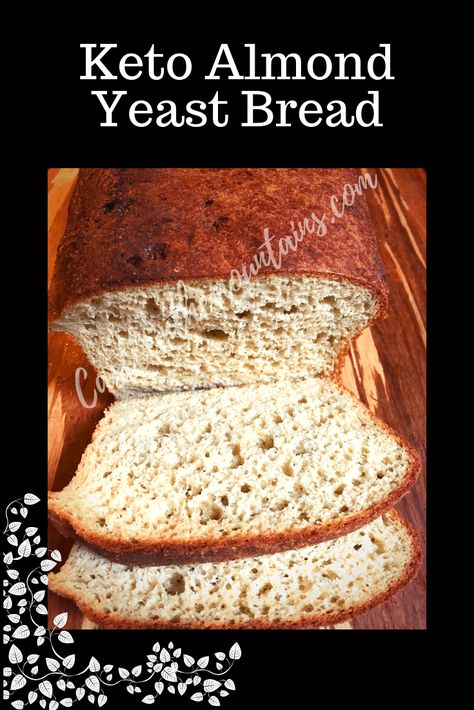 Almond Flour Yeast Bread, Keto Almond Bread, Almond Flour Bread, Keto Bread Recipes, Best Keto Bread, Almond Bread, Lowest Carb Bread Recipe, Postre Keto, Flour Bread