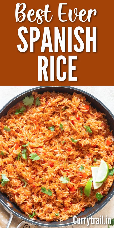 spanish rice in a skillet Easy Spanish Rice, Homemade Mexican Rice, Homemade Spanish Rice, Spanish Rice Easy, Spanish Rice Recipe, Rice Side Dish Recipes, Mexican Flavors, Mexican Rice Recipes, Mexican Side Dishes