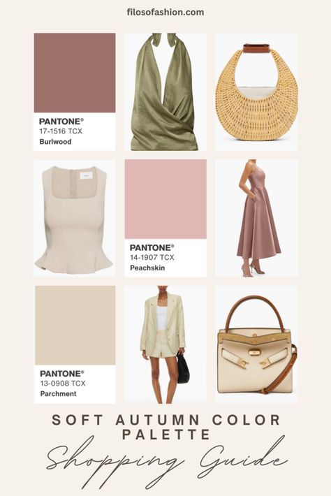 Soft Autumn Colors, Soft Autumn Makeup, Soft Autumn Deep, Autumn Color Palette Fashion, Summer Autumn Outfit, Soft Autumn Palette, Deep Autumn Color Palette, Soft Autumn Color Palette, Autumn Palette