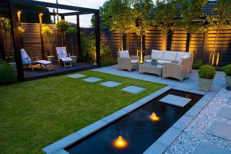 most beautiful garden decor garden landscapaing ideas 2023 Contemporary Small Garden Design, Contemporary Terrace Design, Back Deck Design Ideas, Modern Small Backyard Ideas, Landscaping Ideas For Small Backyard, Small Contemporary Garden, Contemporary Backyard Design, Small Terrace Garden Design, Contemporary Garden Design Landscaping